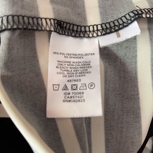 Loft Black and White Striped Dress - Picture 4 of 4